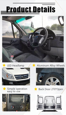 Van Kargo Mini Listrik 73.6kWh 110km / H Van Freezer Listrik 288km Jangkauan Maksimum