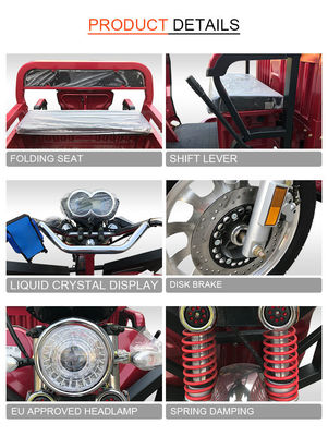 Jinpeng QL150e Electric Cargo Tricycle Tenaga Yang Kuat Untuk Pekerjaan Pertanian