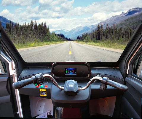 Jinpeng CX 1000W Roda Tiga Listrik Roda Tiga Kabin Tertutup Penuh 3 Seater 27km / jam