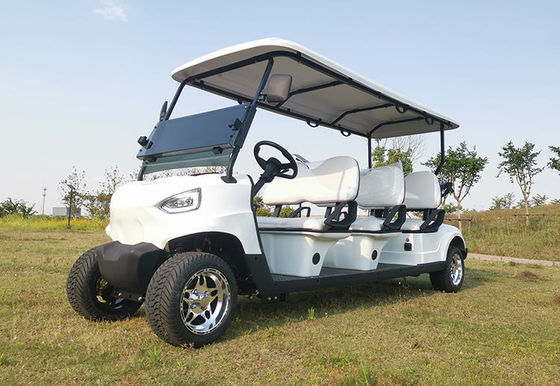 30km/H - 50km/h 4 Wheel Electric Golf Cart Baterai Lithium 6 Seater Golf Buggy