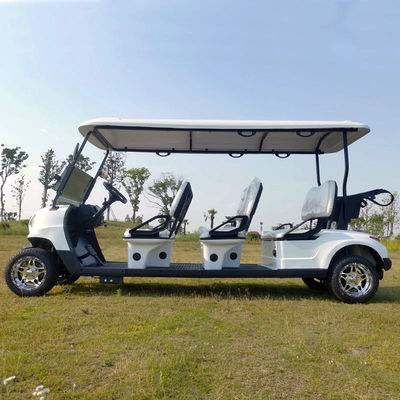 30km/H - 50km/h 4 Wheel Electric Golf Cart Baterai Lithium 6 Seater Golf Buggy