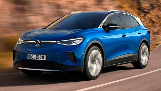 Mobil EV Jarak Jauh 607km SUV Kompak Volk Swagen Id 4X 160km/jam