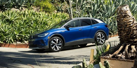 Mobil EV Jarak Jauh 607km SUV Kompak Volk Swagen Id 4X 160km/jam