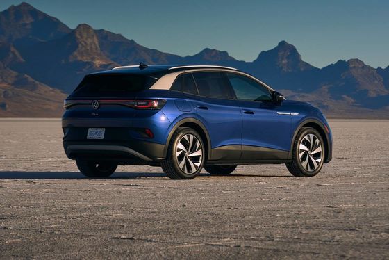 VW ID 4X 4 Wheel Drive Mobil Listrik 160km / H Compact EV SUV Mewah Torsi 310NM