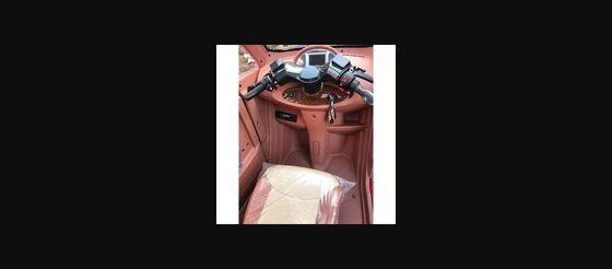 Sepeda roda tiga penuh tertutup Karbin penumpang listrik dengan 1200W Motor 3seats