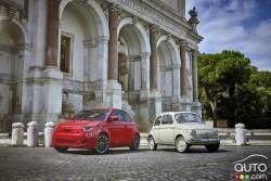 2024 FIAT 500e FWD Mobil listrik mini baterai 42kwh dengan kecepatan tertinggi 94mph