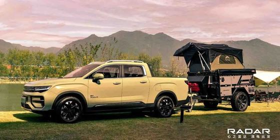 Truk EV baru 2024 Radar RD6 allwheel drive pickup dengan daya 200kW dan torsi 384Nm