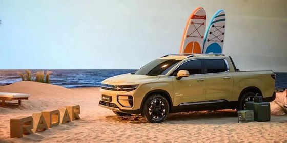 Truk EV baru 2024 Radar RD6 allwheel drive pickup dengan daya 200kW dan torsi 384Nm