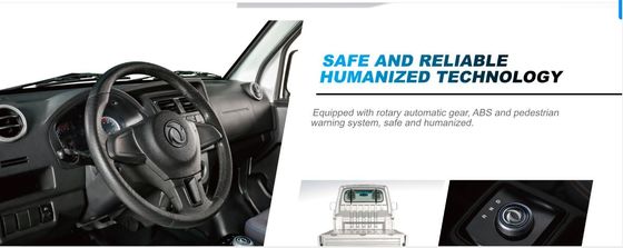 China Brand Electric Mini Truck dengan Van Ruichi Ek01s Kapasitas muat 720kg 6cbm Kontainer, truk listrik murni