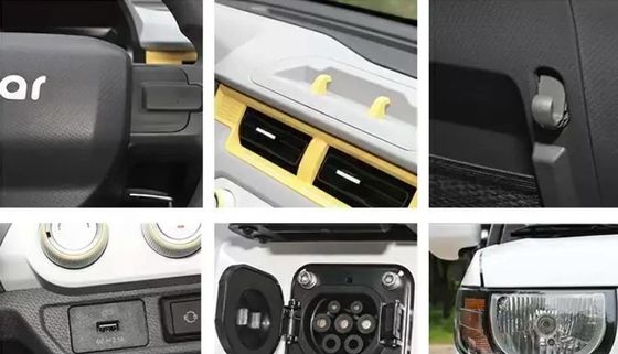 Mobil listrik yang nyaman dan praktis- Chery QQ Ice Cream Qirui 2024 170km 205km 3 pintu 4 kursi Mini EV Minicar