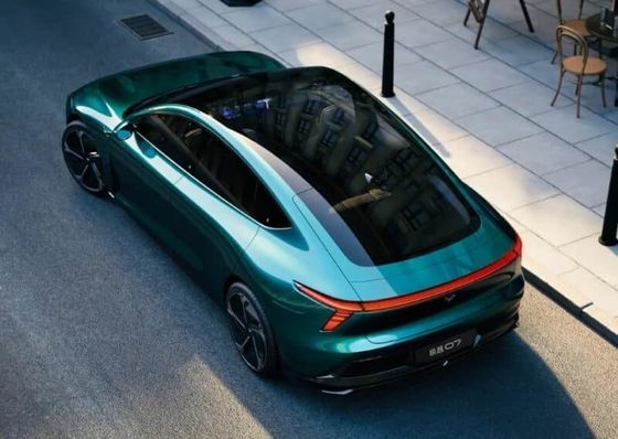 Hottest Beijing Auto Show Jiyue07 200kw Motorpower 27w;.S Mobil Listrik Murni Dengan Kecepatan Tertinggi Pada 200km/h