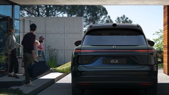 Kendaraan Energi Baru 2024 Nio EL8 Weilai Kendaraan Listrik 75kwh baterai 480kw ((653Ps) tenaga motor 390km WLTP Jangkauan ev mobil