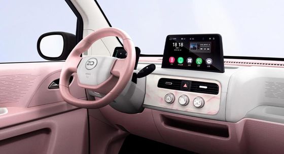 Multi Color Options Mini Ev Cars Zhido Rainbow dengan CLTP 205km 17.13/17.3kwh Baterai Untuk 20&30kw Daya