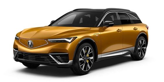 high performance electric car 2024 Acura ZDX A-spec with 340 horsepower 325 miles range