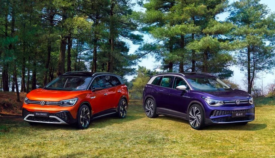 Kendaraan SUV Volkswagen 160km/h VW Id6 Crozz X Pure+ Lite PRO Untuk Dewasa