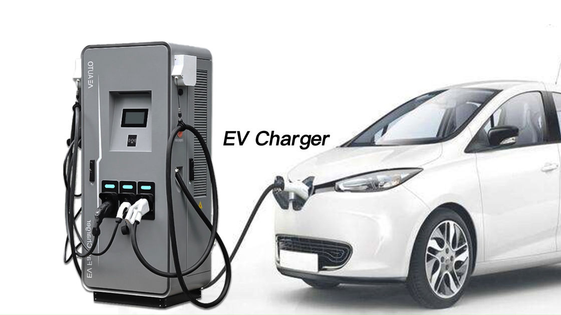 Peralatan Pasokan Kendaraan Listrik IP55 160KW DC Dual Input EV Charging Stations