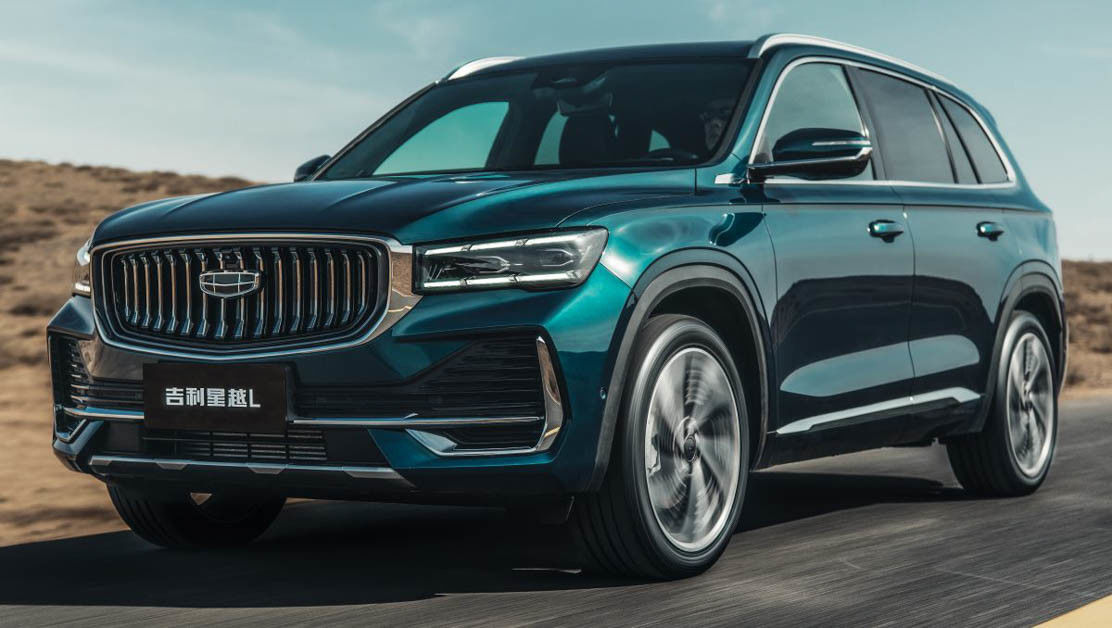 Geely Xingyue L SUV Kendaraan Listrik AWD PHEV Mobil Listrik Penggerak Kiri 215km/jam
