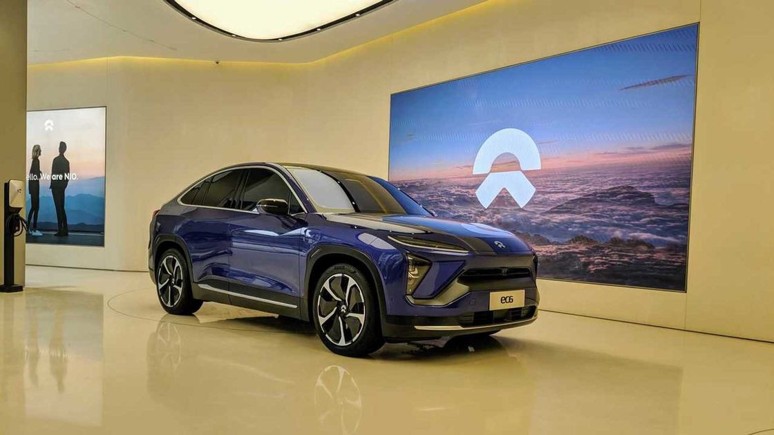 Nio EC6 Mobil Listrik Berperforma Tinggi 75kwh 5 Pintu Kendaraan Listrik Menengah 465Km