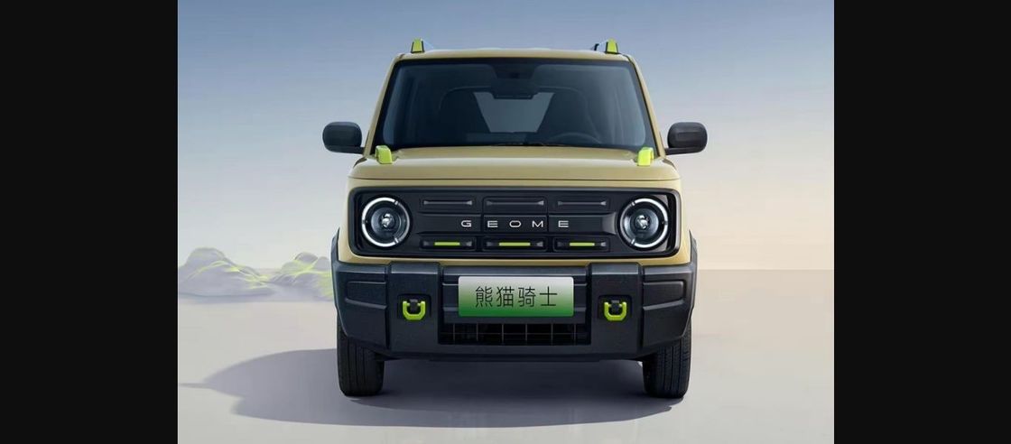 2023 Mini Electric Car Mini Cina EV Dengan Wajah Bronco Di Geely Panda Knight 200km Range