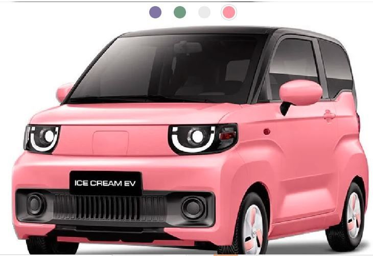 Mobil listrik yang nyaman dan praktis- Chery QQ Ice Cream Qirui 2024 170km 205km 3 pintu 4 kursi Mini EV Minicar