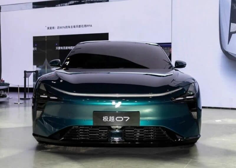 Hottest Beijing Auto Show Jiyue07 200kw Motorpower 27w;.S Mobil Listrik Murni Dengan Kecepatan Tertinggi Pada 200km/h